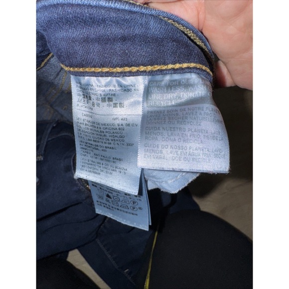 Jeans Iconic Levi's 505 Straight Leg Dark blue Sturdy Denim Nice Fit Popular - Picture 6 of 10